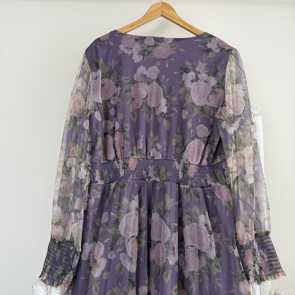 Baltic Born Dress 3XL Purple Layla‎ Tulle Floral Maxi Boho Romantic Ethereal - Picture 6 of 10